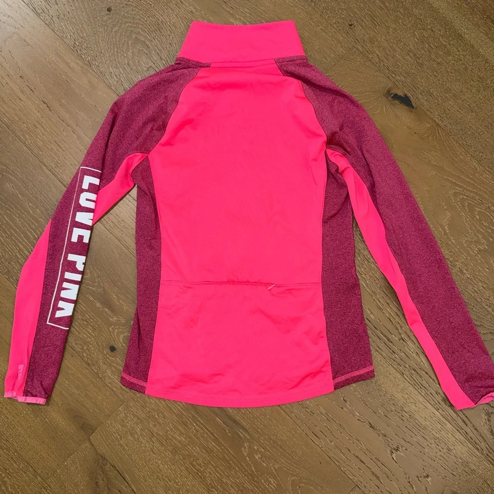 PINK Victoria's Secret Hot‎ Pink & Black Active Set - Picture 6 of 6